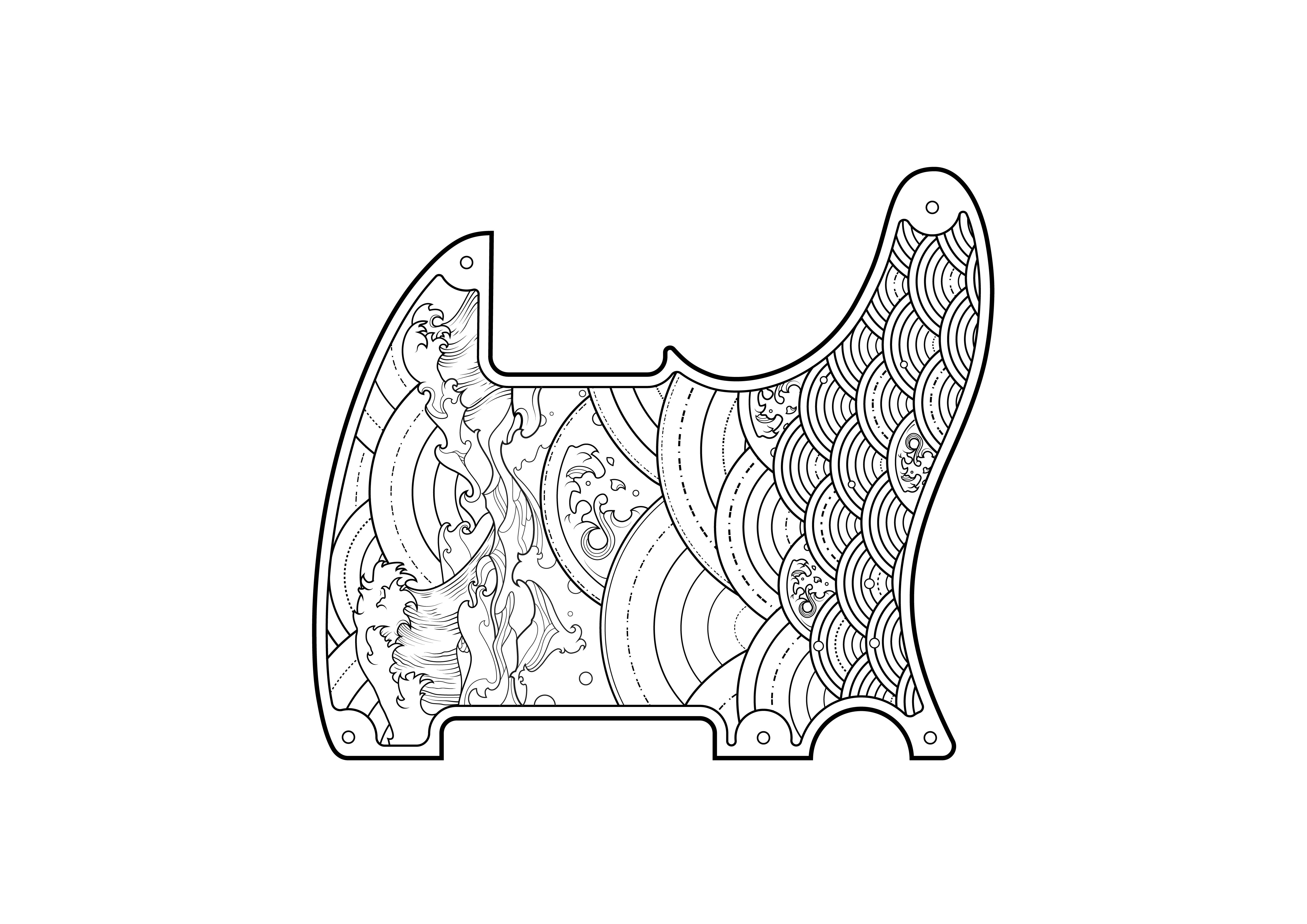 Tele 5 Hole seigaiha  Esquire