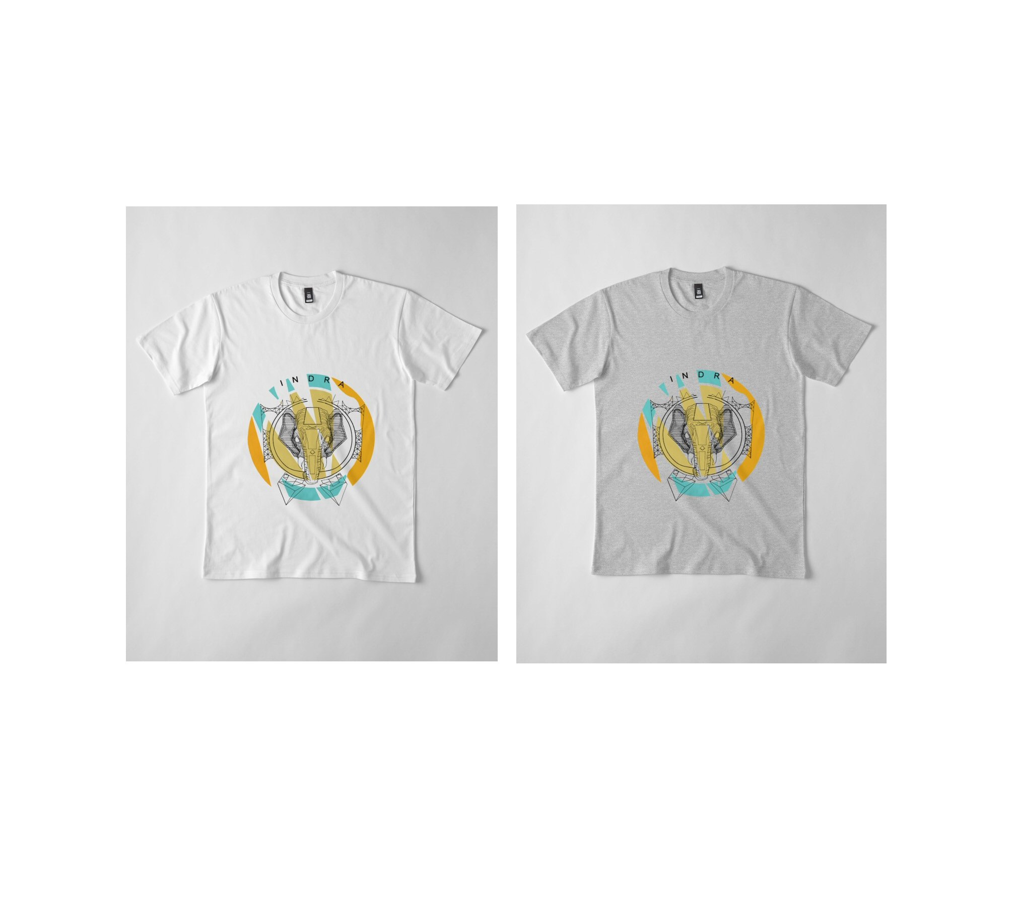 Elephant white and grey