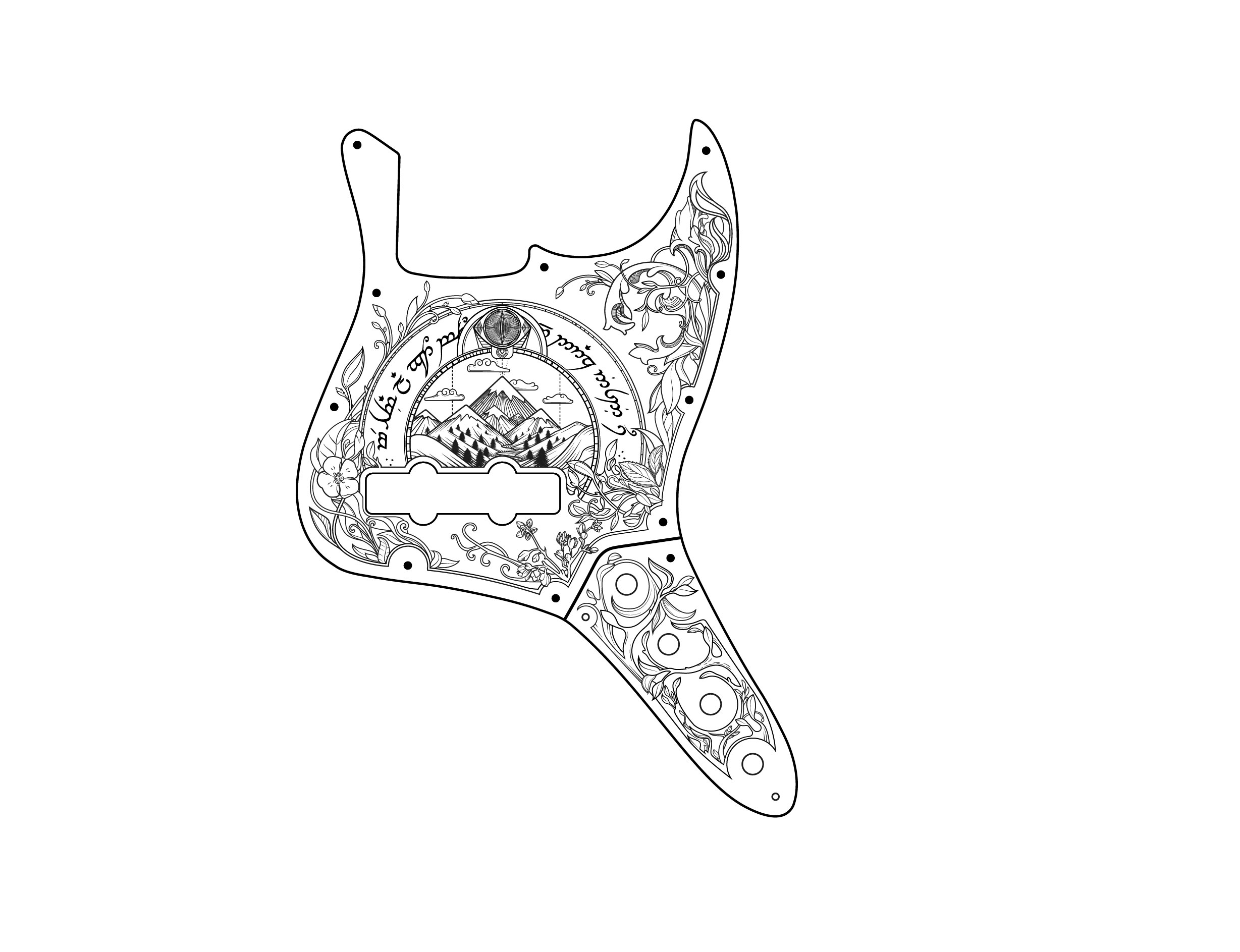 Jazz bass lotr design