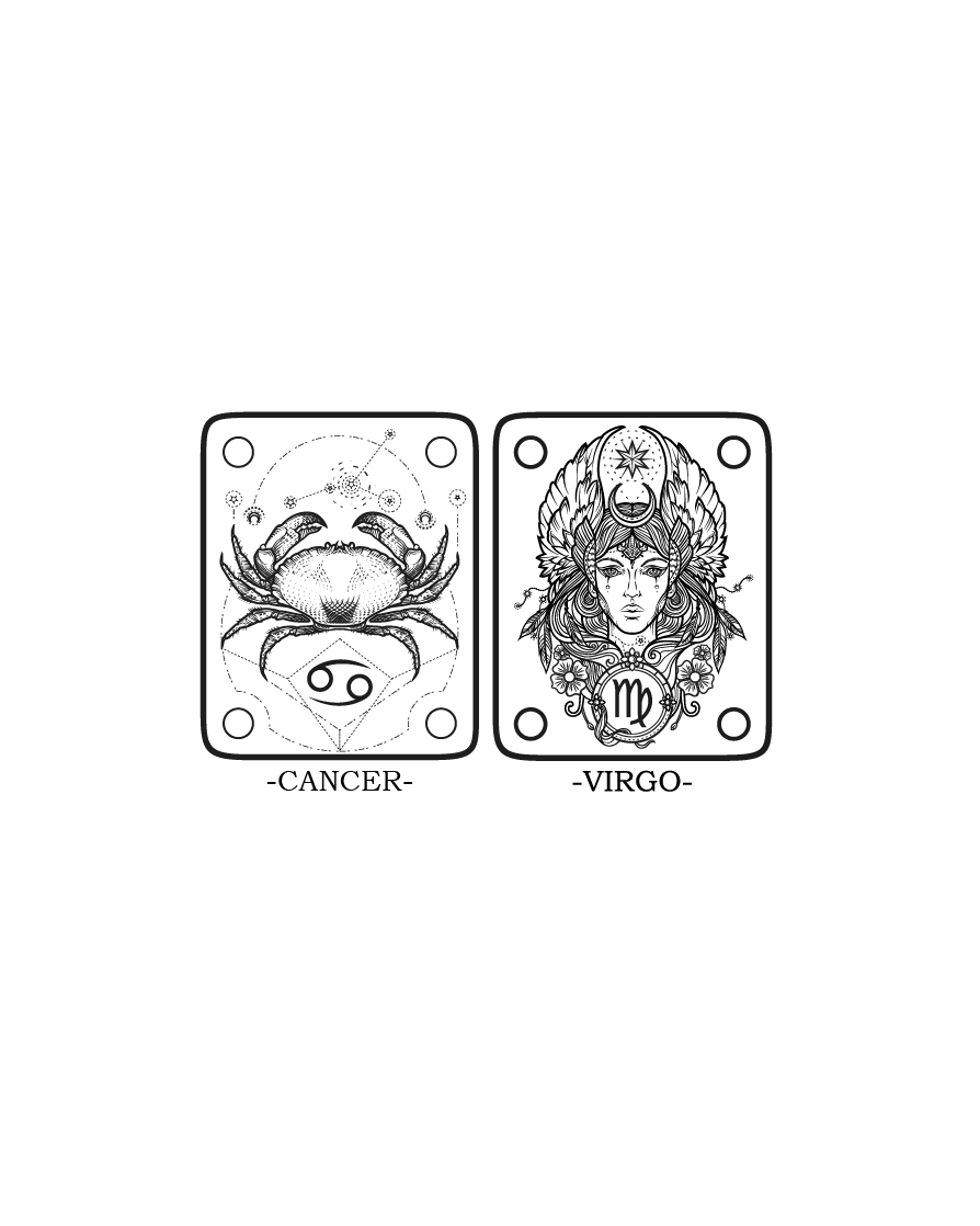 ZODIAC NECKPLATE CANCER VIRGO