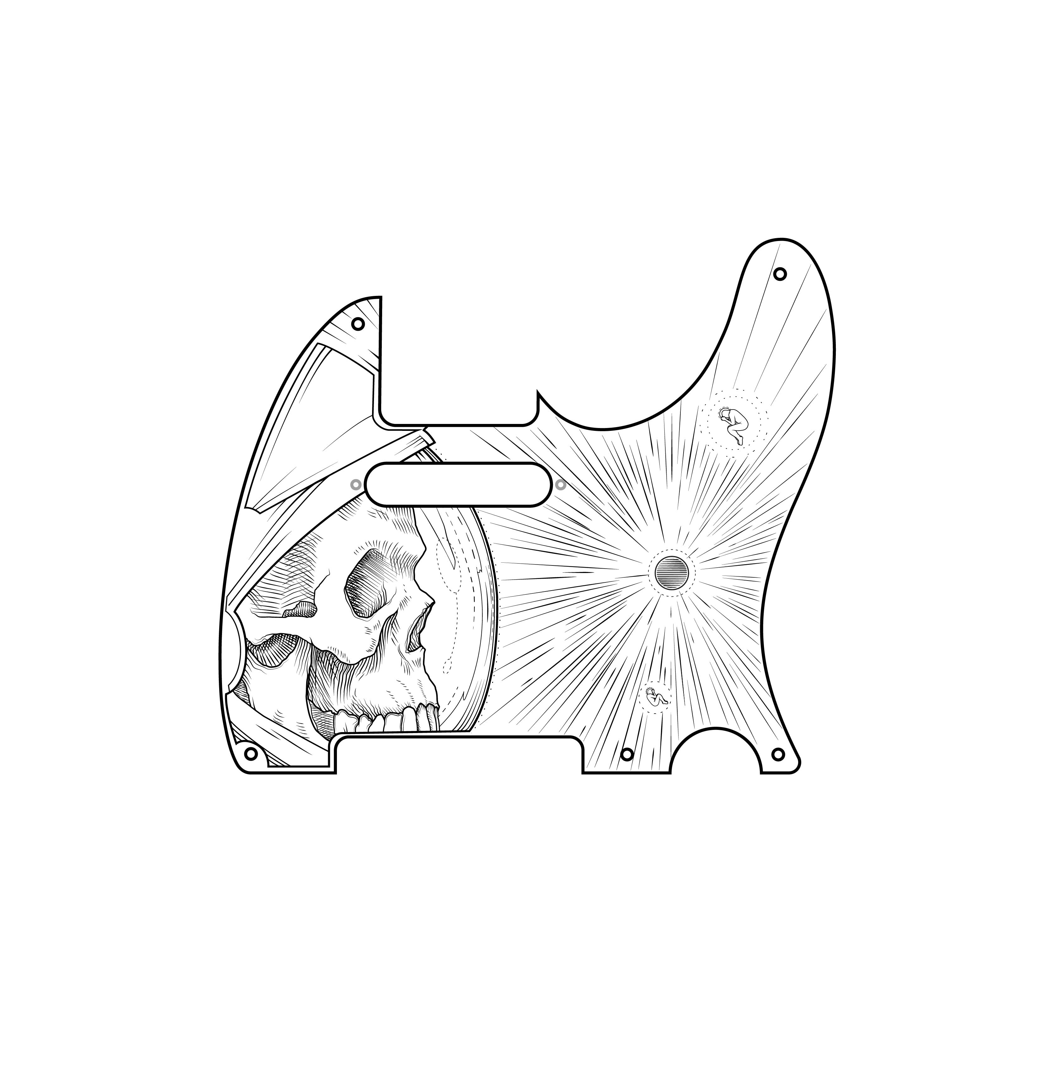 tele astro skull design